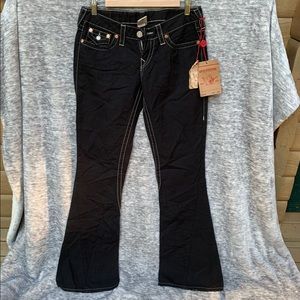 True Religion Black Canvas Pants
